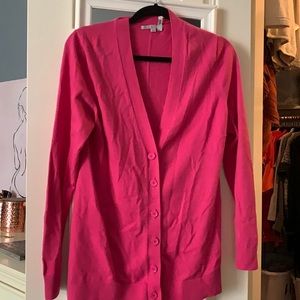 Hot pink cardigan sweater from the gap size L